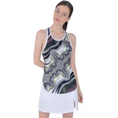 Fractal Background Pattern Texture Abstract Design Art Racer Back Mesh Tank Top