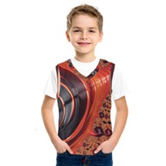 Fractal Background Pattern Texture Abstract Design Kids  Basketball Tank Top