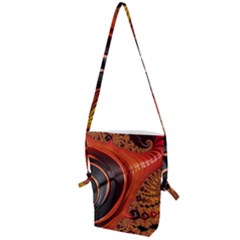 Fractal Background Pattern Texture Abstract Design Folding Shoulder Bag by Ravend