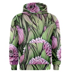 Sumptuous Watercolor Flowers Men s Core Hoodie by GardenOfOphir