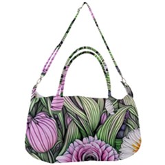 Sumptuous Watercolor Flowers Removal Strap Handbag by GardenOfOphir