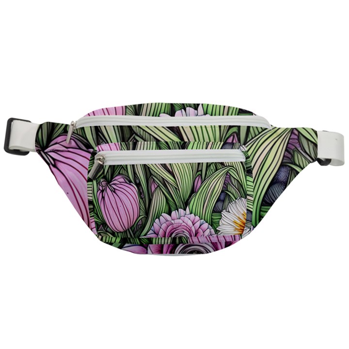 Sumptuous Watercolor Flowers Fanny Pack