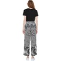 Fractal Background Pattern Texture Abstract Design Silver Women s Pants  View2