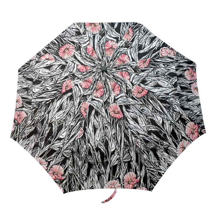 Luxurious Watercolor Flowers Folding Umbrellas