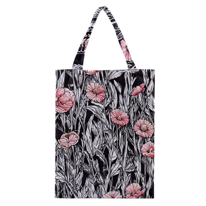 Luxurious Watercolor Flowers Classic Tote Bag