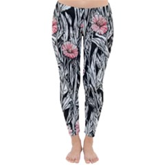 Luxurious Watercolor Flowers Classic Winter Leggings by GardenOfOphir