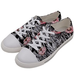 Luxurious Watercolor Flowers Men s Low Top Canvas Sneakers by GardenOfOphir