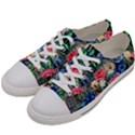 Exquisite Watercolor Flowers Men s Low Top Canvas Sneakers View2