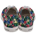 Exquisite Watercolor Flowers Men s Low Top Canvas Sneakers View4