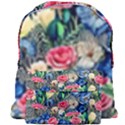 Exquisite Watercolor Flowers Giant Full Print Backpack View1