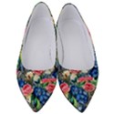 Exquisite Watercolor Flowers Women s Low Heels View1