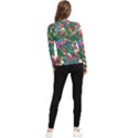 Dazzling Watercolor Flowers Women s Long Sleeve Rash Guard View2