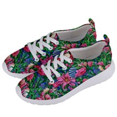 Dazzling Watercolor Flowers Women s Lightweight Sports Shoes by GardenOfOphir