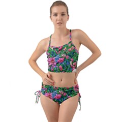 Dazzling Watercolor Flowers Mini Tank Bikini Set by GardenOfOphir