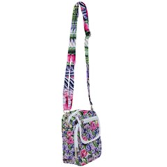 Majestic Watercolor Flowers Shoulder Strap Belt Bag by GardenOfOphir