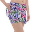 Majestic Watercolor Flowers Classic Tennis Skirt View3