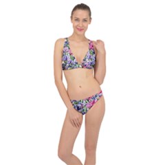 Majestic Watercolor Flowers Classic Banded Bikini Set  by GardenOfOphir