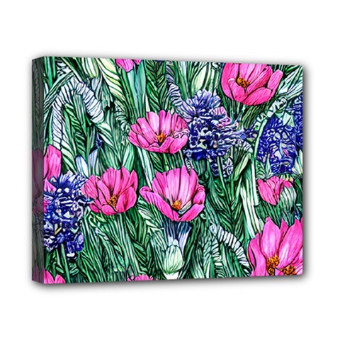 Cherished Watercolor Flowers Canvas 10  X 8  (stretched) by GardenOfOphir