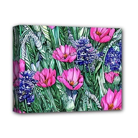 Cherished Watercolor Flowers Deluxe Canvas 14  X 11  (stretched) by GardenOfOphir