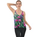 Cherished Watercolor Flowers Chiffon Cami View1