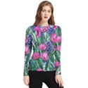 Cherished Watercolor Flowers Women s Long Sleeve Rash Guard View1