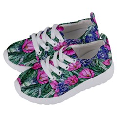 Cherished Watercolor Flowers Kids  Lightweight Sports Shoes by GardenOfOphir