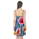 Charming And Cheerful Watercolor Flowers Camis Nightgown  View2