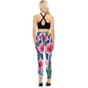 Charming And Cheerful Watercolor Flowers Pocket Leggings  View2