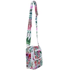 Captivating And Celestial Watercolor Flowers Shoulder Strap Belt Bag by GardenOfOphir