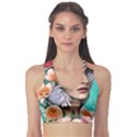 Whimsy Lady Combined Watercolor Flowers Sports Bra View1