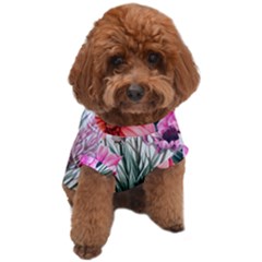 Color-infused Watercolor Flowers Dog T-shirt by GardenOfOphir