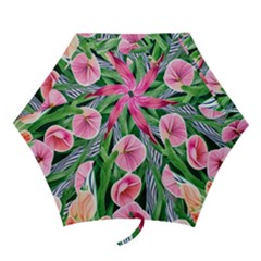 Classy Watercolor Flowers Mini Folding Umbrellas by GardenOfOphir