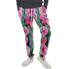 Classy Watercolor Flowers Men s Jogger Sweatpants by GardenOfOphir