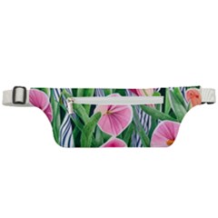 Classy Watercolor Flowers Active Waist Bag by GardenOfOphir