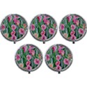 Classy Watercolor Flowers Mini Round Pill Box (Pack of 5) View1