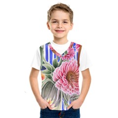 Choice Watercolor Flowers Kids  Basketball Tank Top