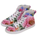 Choice Watercolor Flowers Women s Hi-Top Skate Sneakers View2