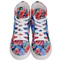 Classy Watercolor Flowers Women s Hi-Top Skate Sneakers View1