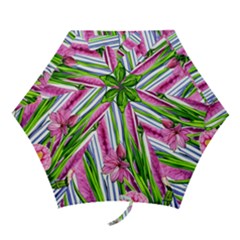 Cherished Blooms – Watercolor Flowers Botanical Mini Folding Umbrellas by GardenOfOphir