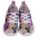 County Charm – Watercolor Flowers Botanical Kids  Lightweight Sports Shoes View1