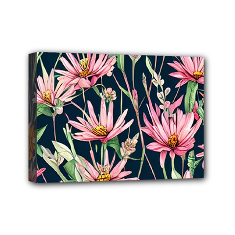 Choice And Creative Watercolor Flowers Mini Canvas 7  X 5  (stretched) by GardenOfOphir