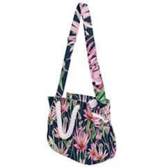 Choice And Creative Watercolor Flowers Rope Handles Shoulder Strap Bag by GardenOfOphir