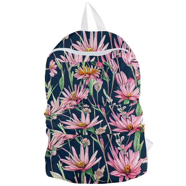 Choice And Creative Watercolor Flowers Foldable Lightweight Backpack