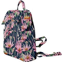 Choice And Creative Watercolor Flowers Buckle Everyday Backpack by GardenOfOphir