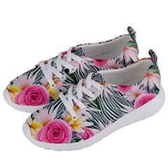 Classy And Chic Watercolor Flowers Women s Lightweight Sports Shoes by GardenOfOphir