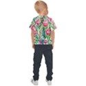 Cheerful And Captivating Watercolor Flowers Kids  Sports Tee View2