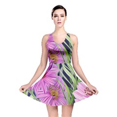 Cheerful Watercolors – Flowers Botanical Reversible Skater Dress by GardenOfOphir