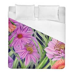 Cheerful Watercolors – Flowers Botanical Duvet Cover (full/ Double Size) by GardenOfOphir