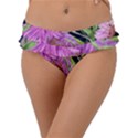 Cheerful Watercolors – Flowers Botanical Frill Bikini Bottoms View1