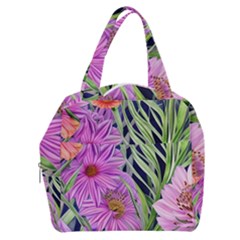 Cheerful Watercolors – Flowers Botanical Boxy Hand Bag by GardenOfOphir